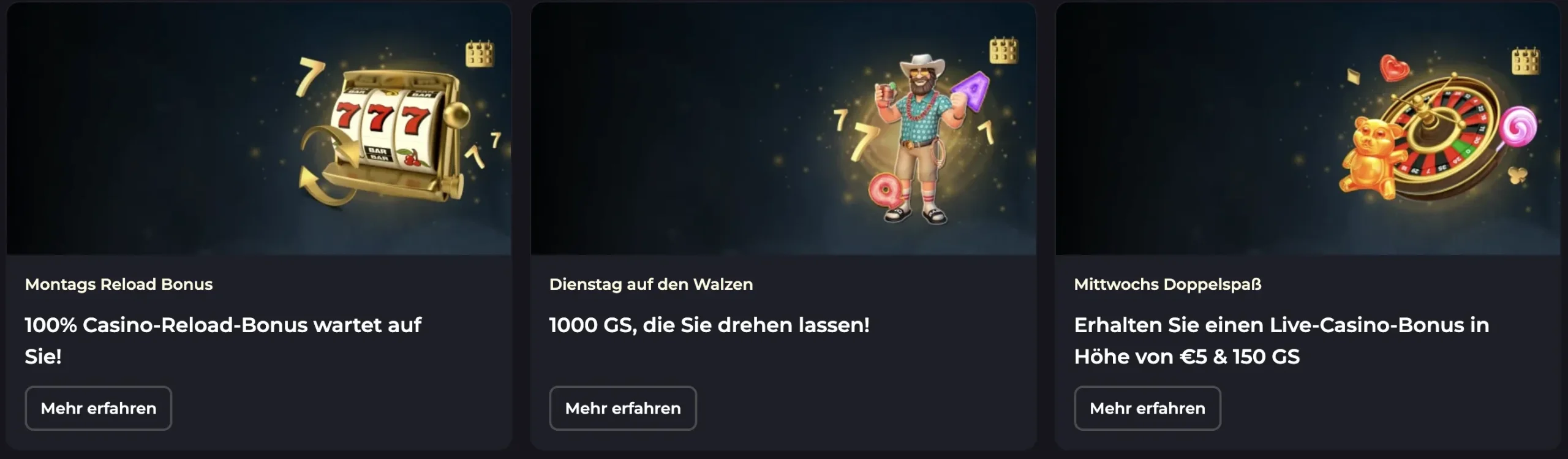 Promotionen und Boni